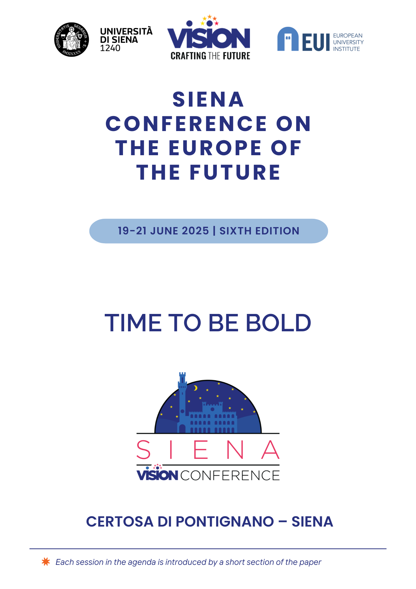 Agenda Siena Conference 1