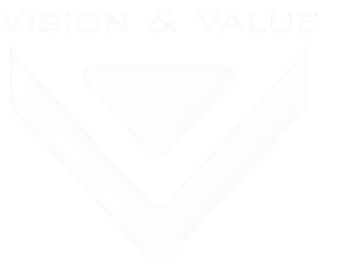 logo vision and value bianco